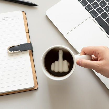 Funny Middle Finger Ceramic Cup