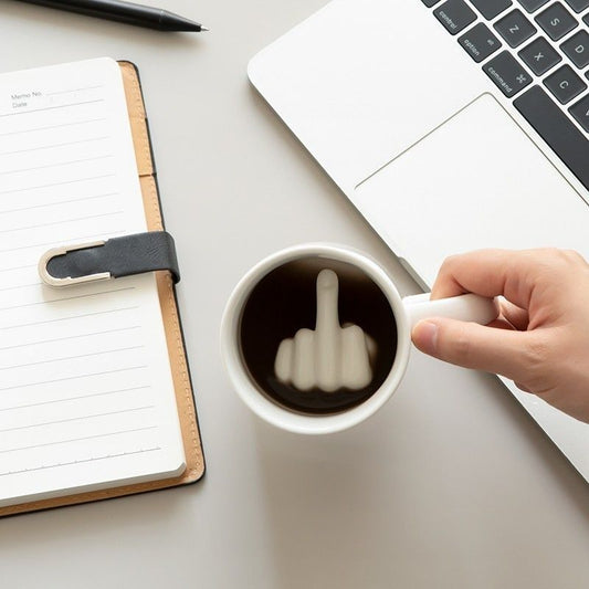 Funny Middle Finger Ceramic Cup